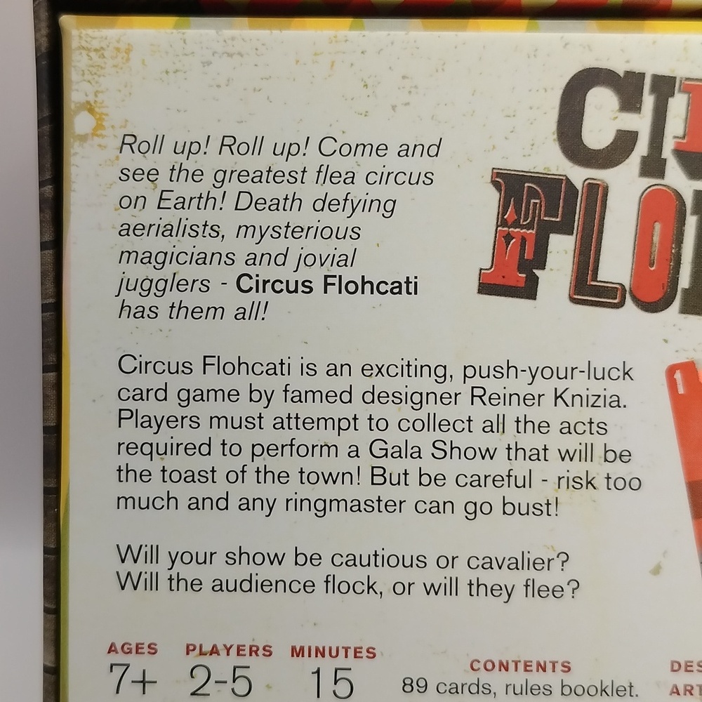 Circus Flohcati 2016 Card Game 2nd Edition COMPLETE RARE COLLECTIBLE - Picture 4 of 16